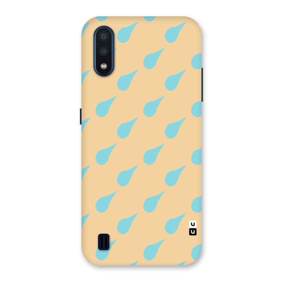 Pastel Orange Drops Back Case for Galaxy M01