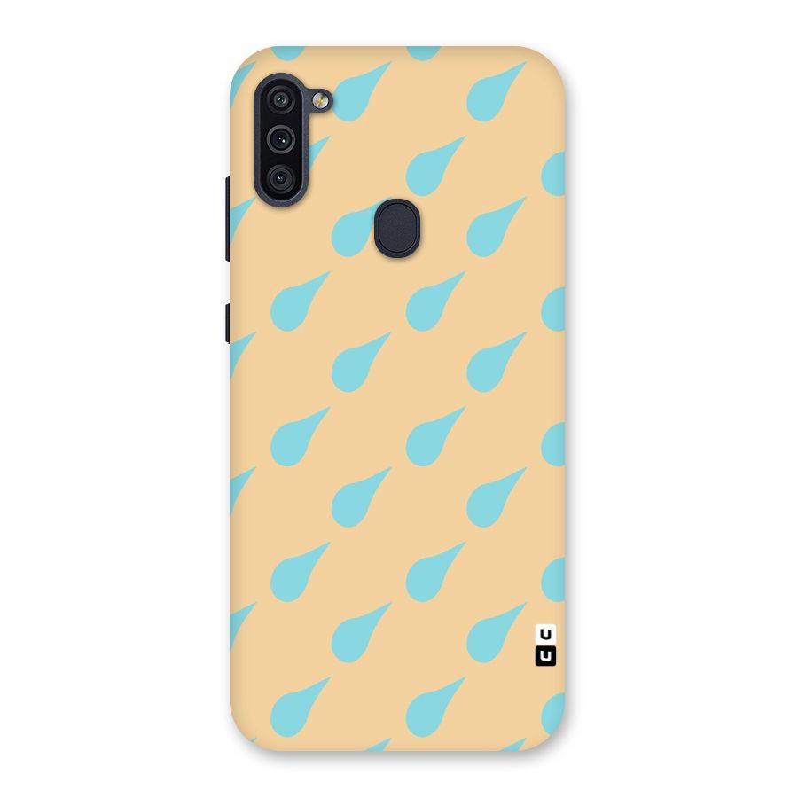 Pastel Orange Drops Back Case for Galaxy M11