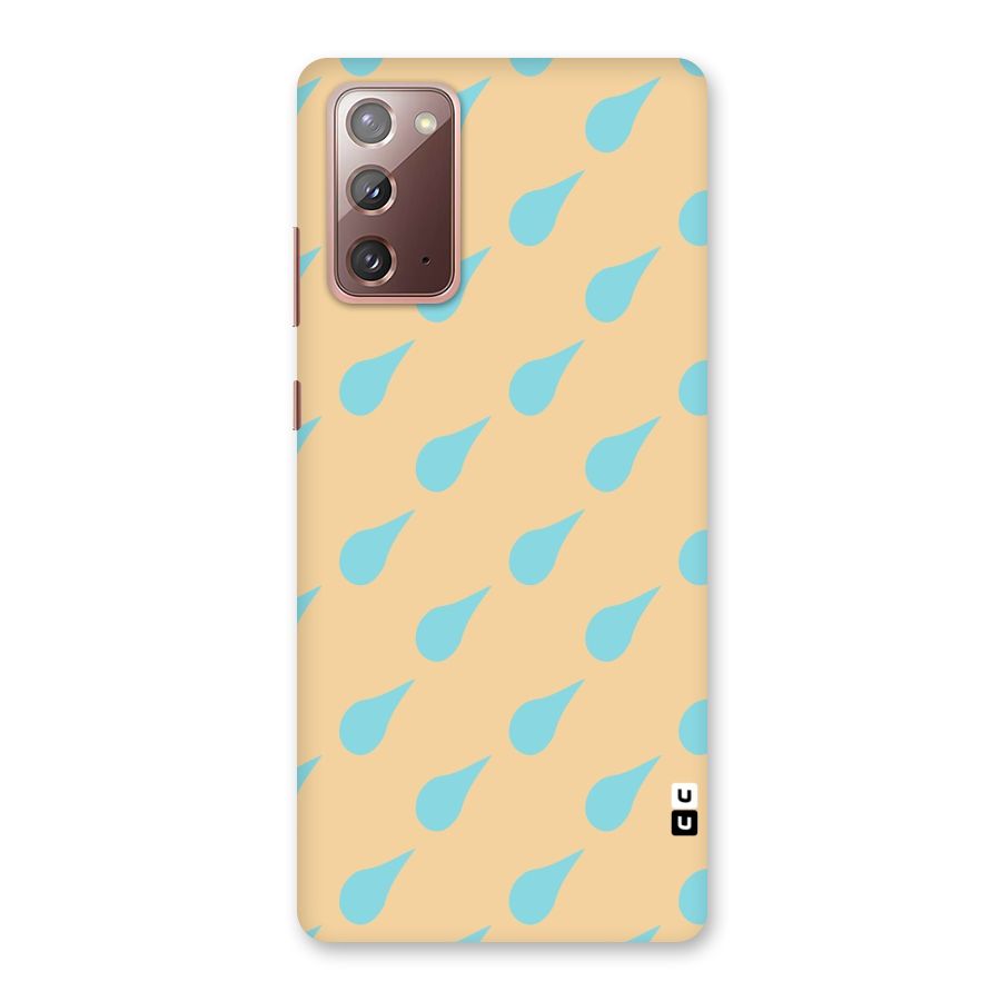 Pastel Orange Drops Back Case for Galaxy Note 20
