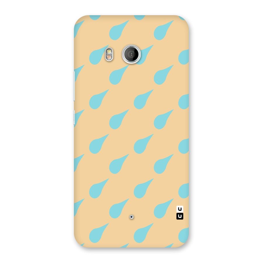 Pastel Orange Drops Back Case for HTC U11