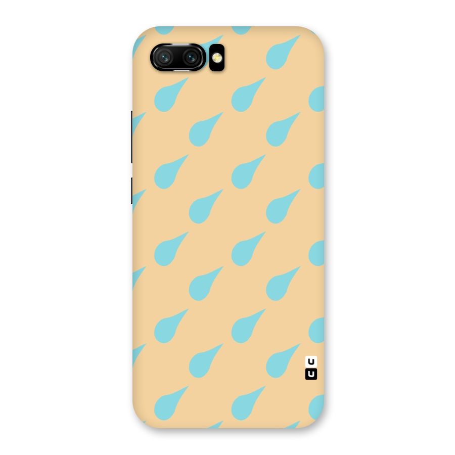 Pastel Orange Drops Back Case for Honor 10