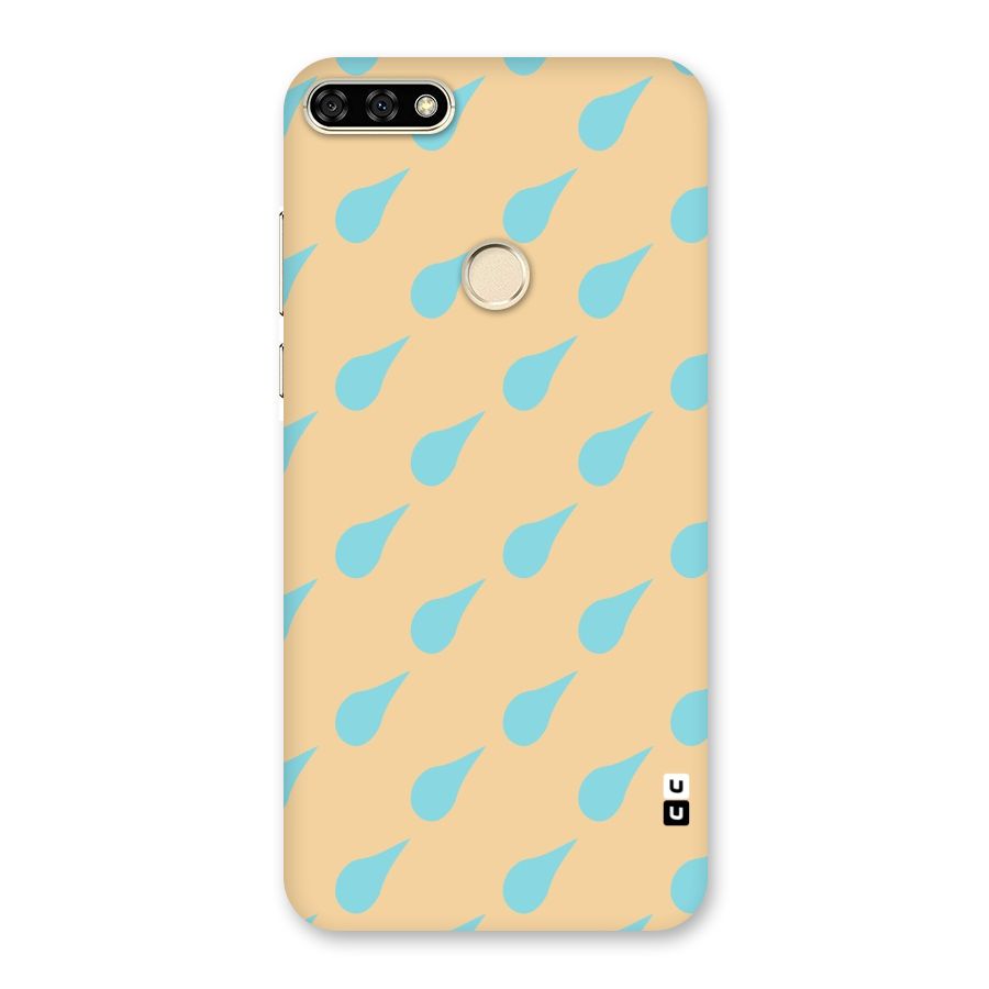 Pastel Orange Drops Back Case for Honor 7A