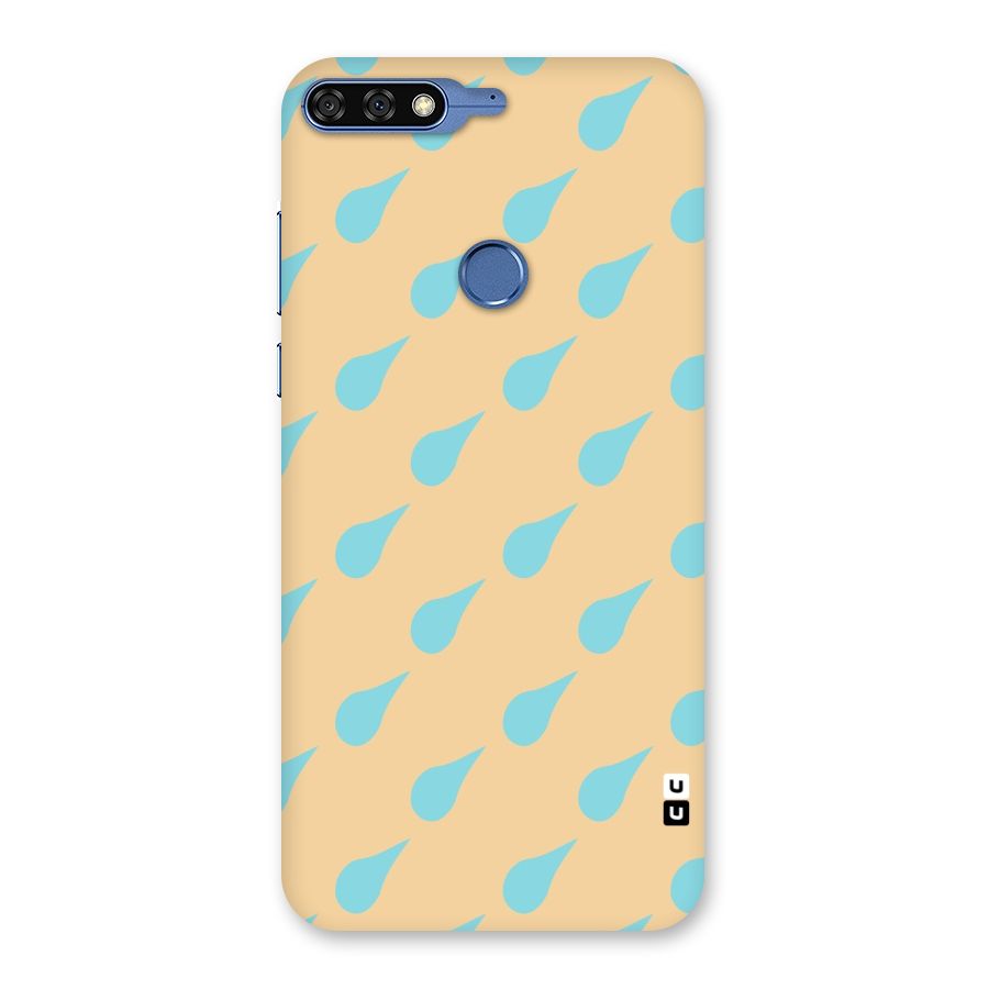 Pastel Orange Drops Back Case for Honor 7C