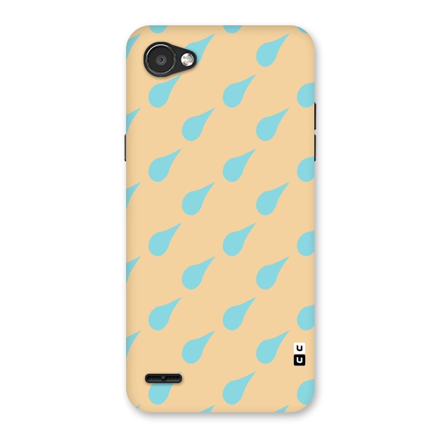 Pastel Orange Drops Back Case for LG Q6