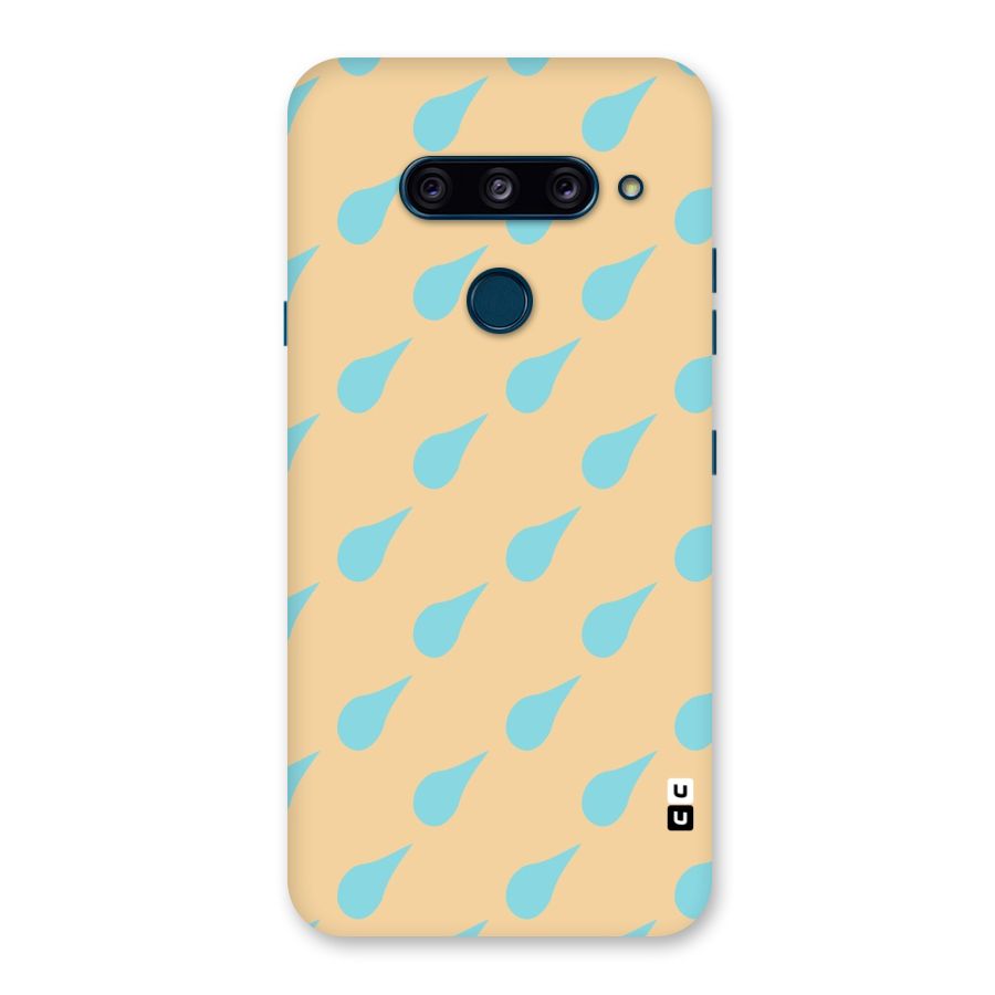 Pastel Orange Drops Back Case for LG  V40 ThinQ