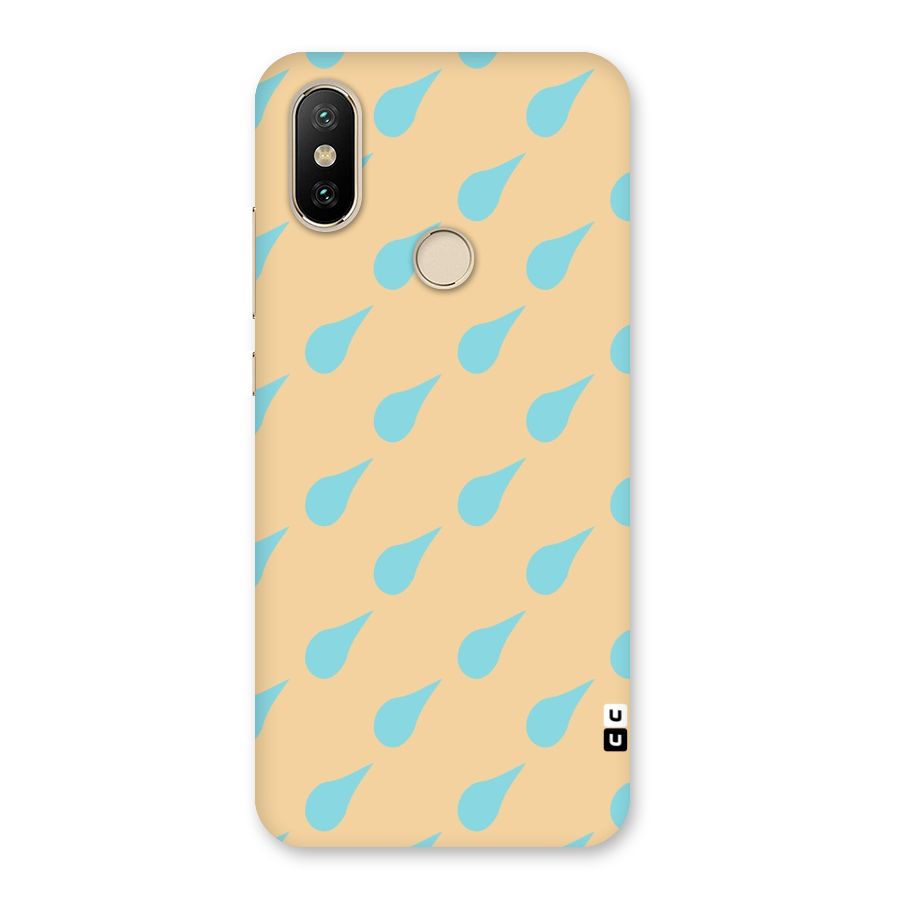 Pastel Orange Drops Back Case for Mi A2