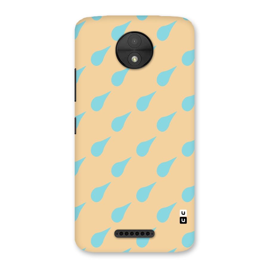 Pastel Orange Drops Back Case for Moto C