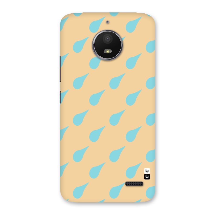 Pastel Orange Drops Back Case for Moto E4