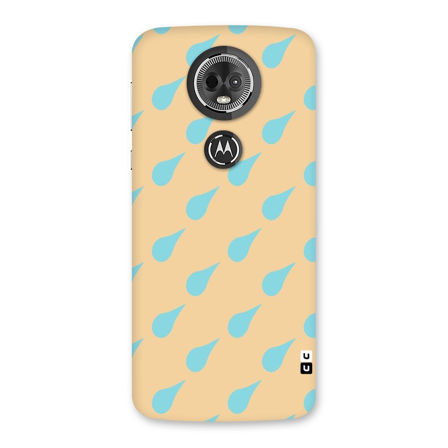 Pastel Orange Drops Back Case for Moto E5 Plus