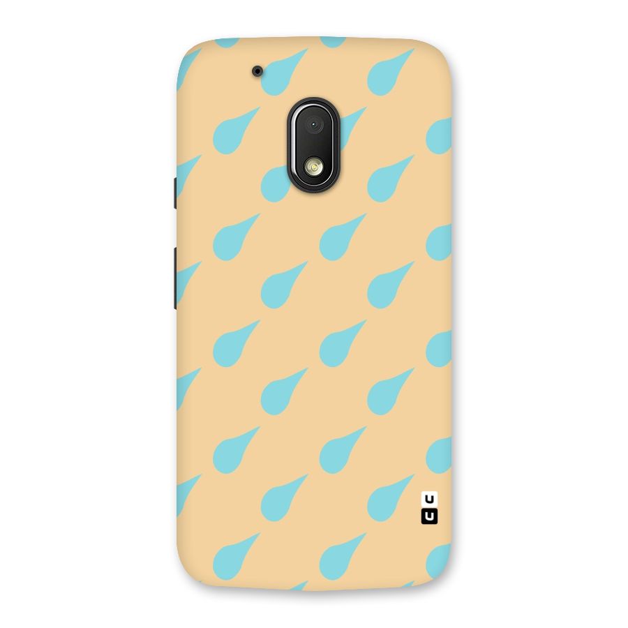 Pastel Orange Drops Back Case for Moto G4 Play