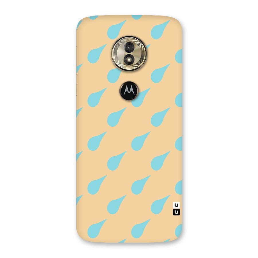 Pastel Orange Drops Back Case for Moto G6 Play