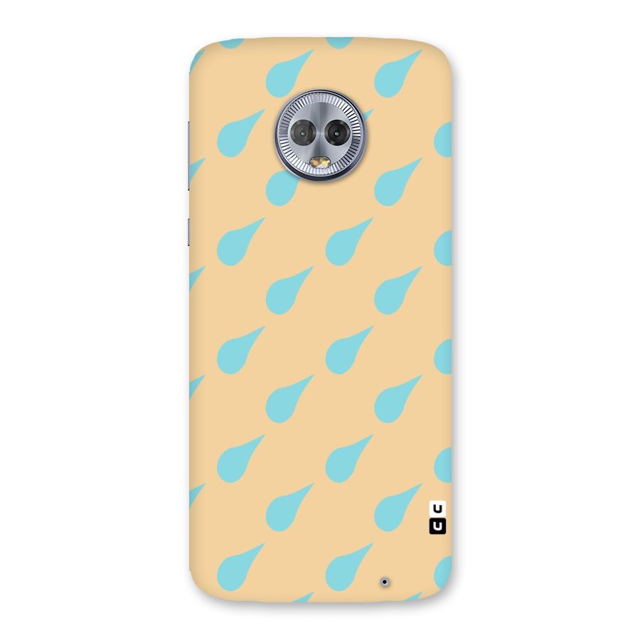 Pastel Orange Drops Back Case for Moto G6 Plus