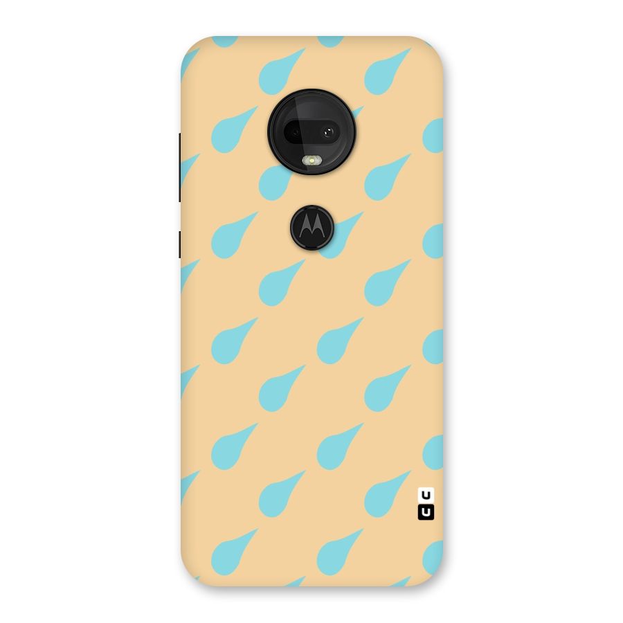 Pastel Orange Drops Back Case for Moto G7