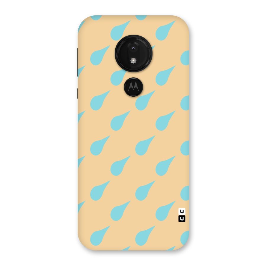 Pastel Orange Drops Back Case for Moto G7 Power