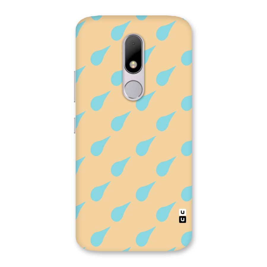 Pastel Orange Drops Back Case for Moto M