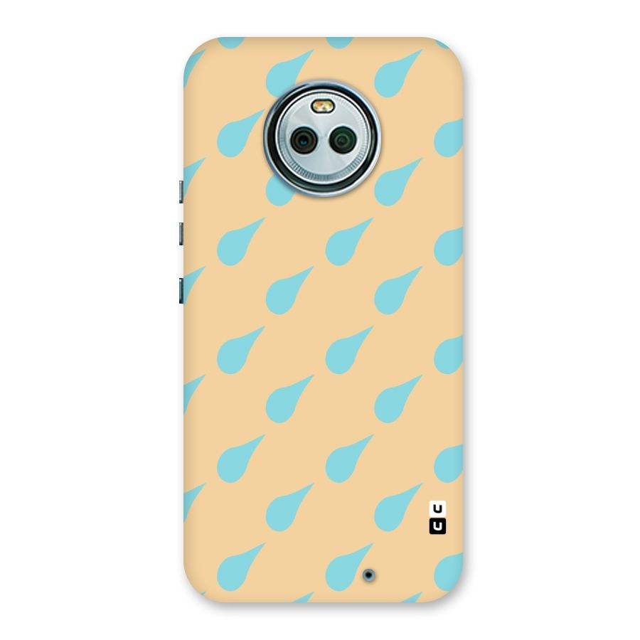 Pastel Orange Drops Back Case for Moto X4
