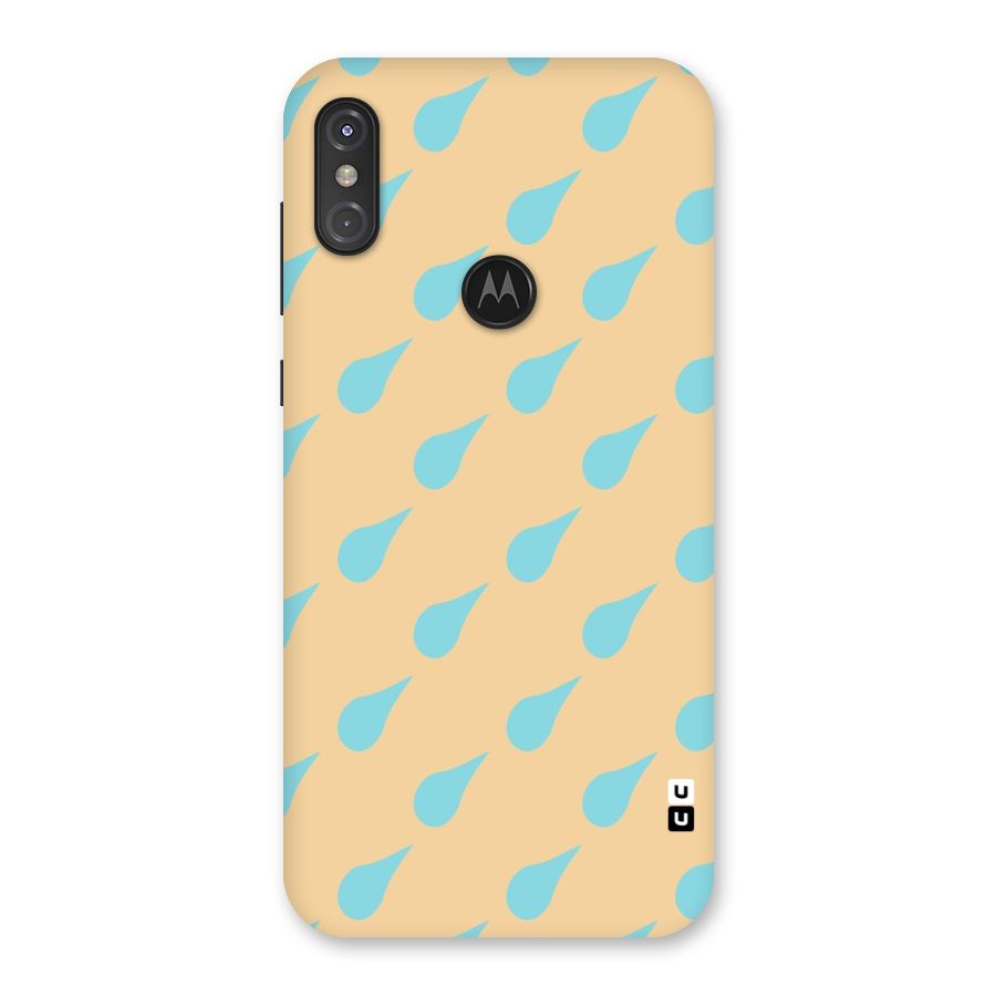 Pastel Orange Drops Back Case for Motorola One Power