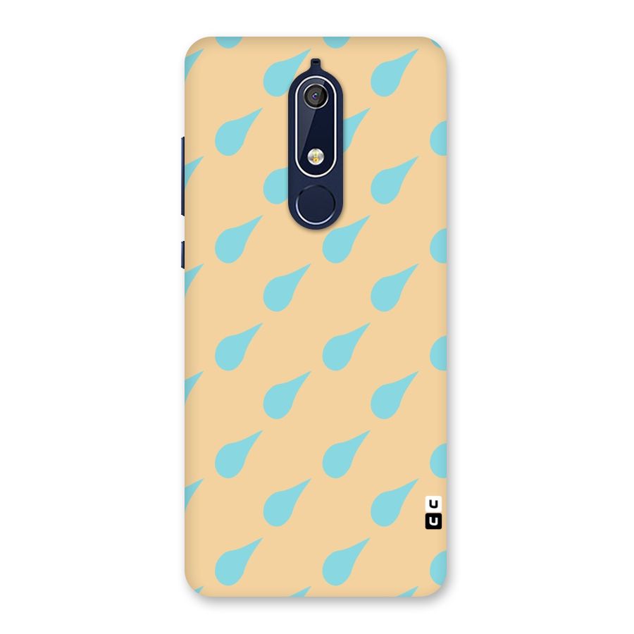 Pastel Orange Drops Back Case for Nokia 5.1