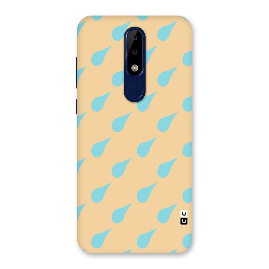 Pastel Orange Drops Back Case for Nokia 5.1 Plus