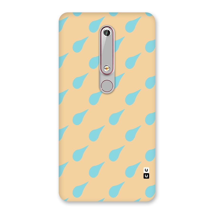 Pastel Orange Drops Back Case for Nokia 6.1