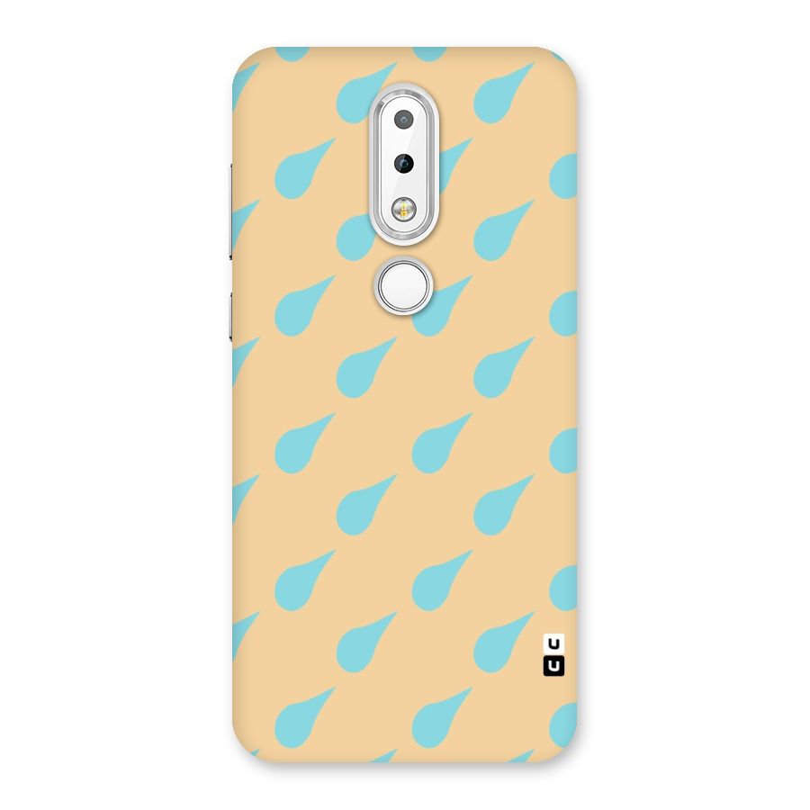 Pastel Orange Drops Back Case for Nokia 6.1 Plus