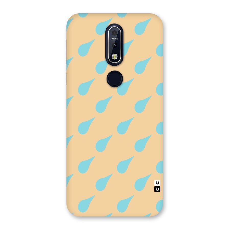 Pastel Orange Drops Back Case for Nokia 7.1