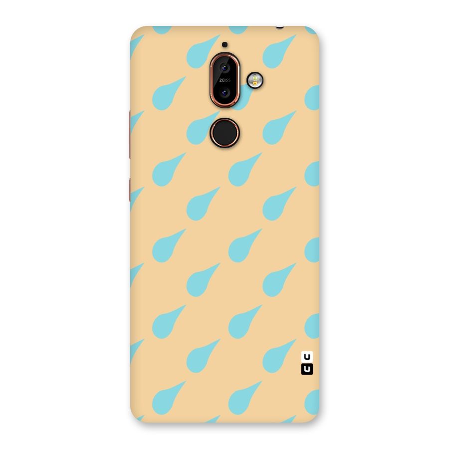 Pastel Orange Drops Back Case for Nokia 7 Plus
