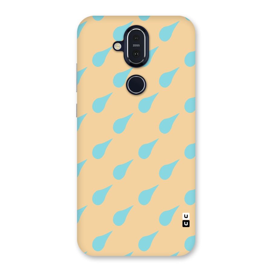 Pastel Orange Drops Back Case for Nokia 8.1