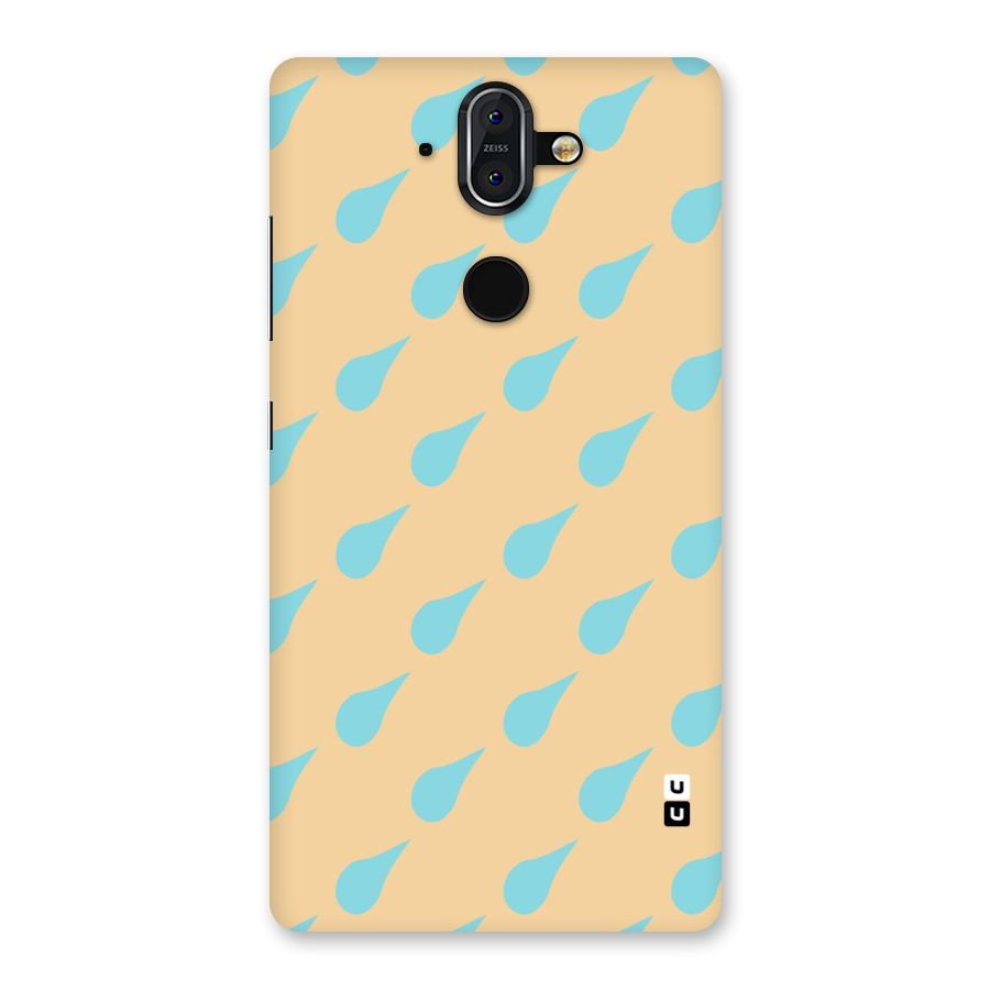 Pastel Orange Drops Back Case for Nokia 8 Sirocco