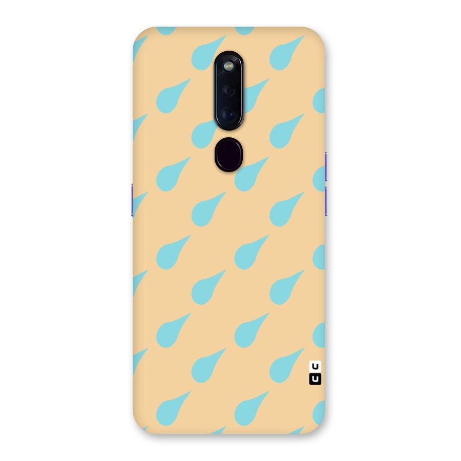 Pastel Orange Drops Back Case for Oppo F11 Pro