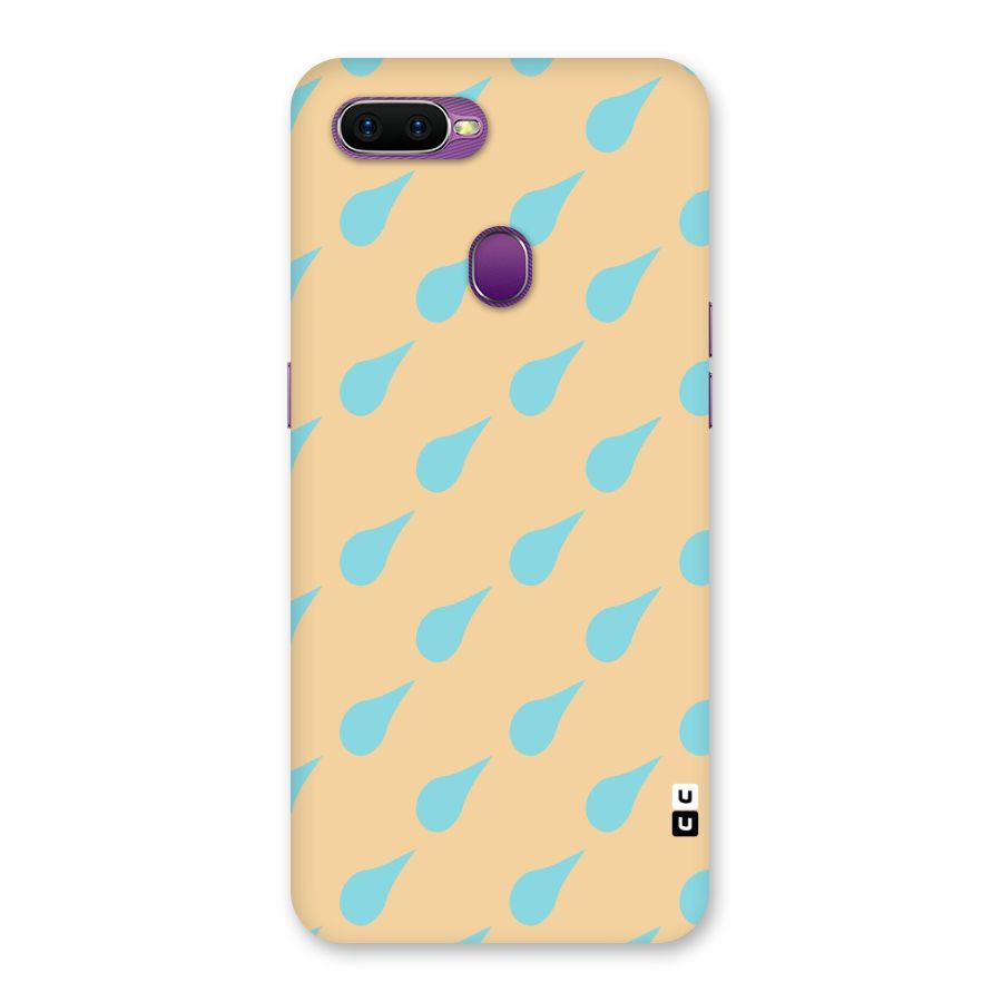 Pastel Orange Drops Back Case for Oppo F9
