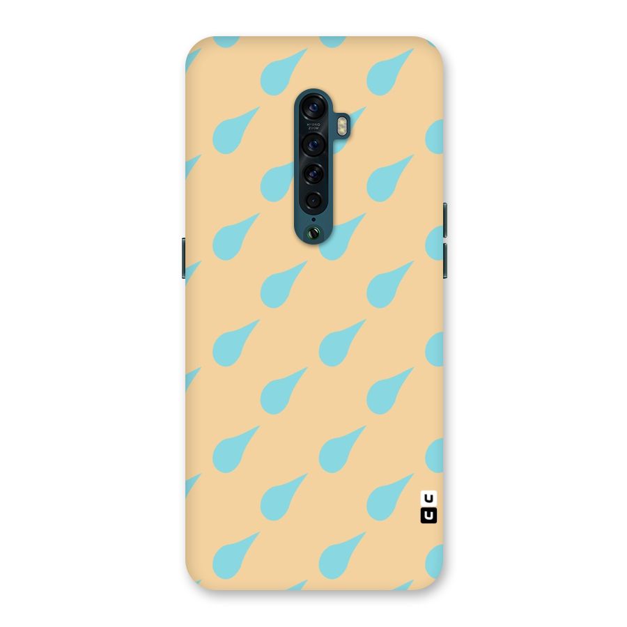 Pastel Orange Drops Back Case for Oppo Reno2