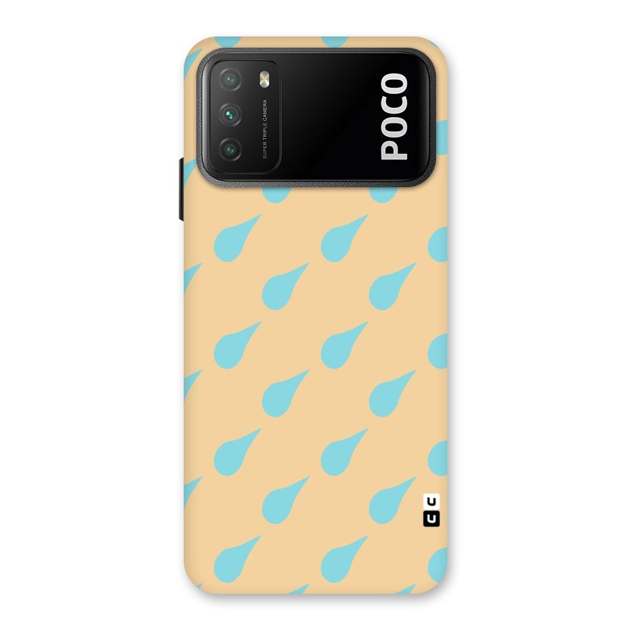 Pastel Orange Drops Back Case for Poco M3