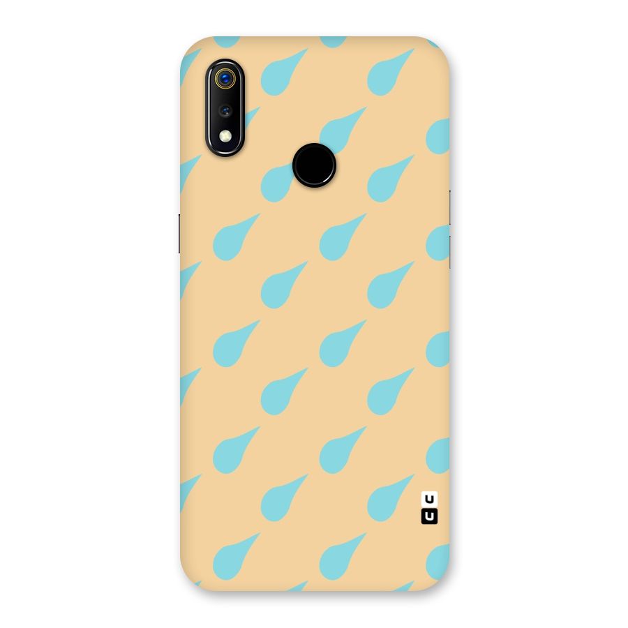 Pastel Orange Drops Back Case for Realme 3