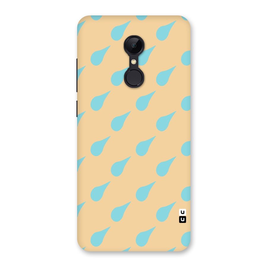 Pastel Orange Drops Back Case for Redmi 5