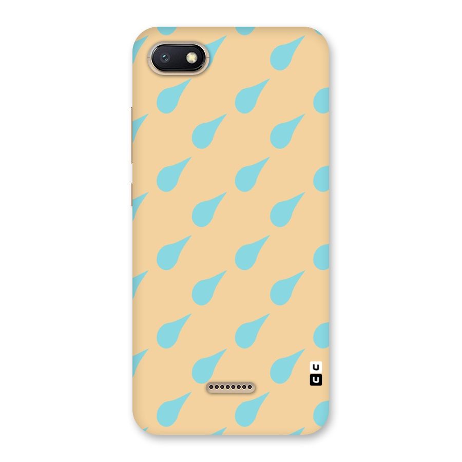 Pastel Orange Drops Back Case for Redmi 6A
