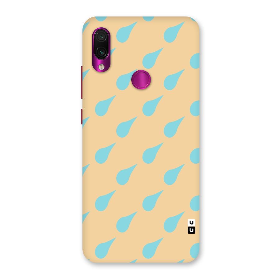 Pastel Orange Drops Back Case for Redmi Note 7 Pro