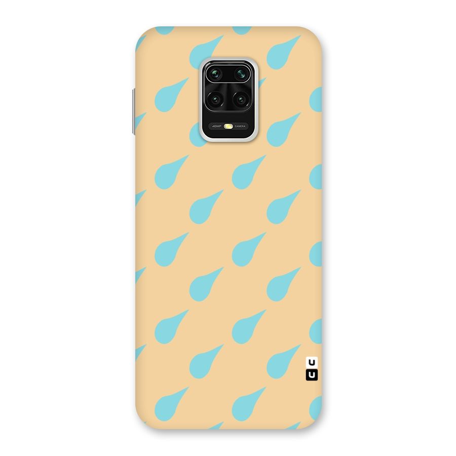 Pastel Orange Drops Back Case for Redmi Note 9 Pro