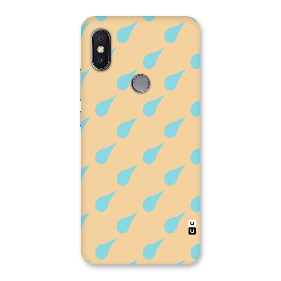 Pastel Orange Drops Back Case for Redmi Y2