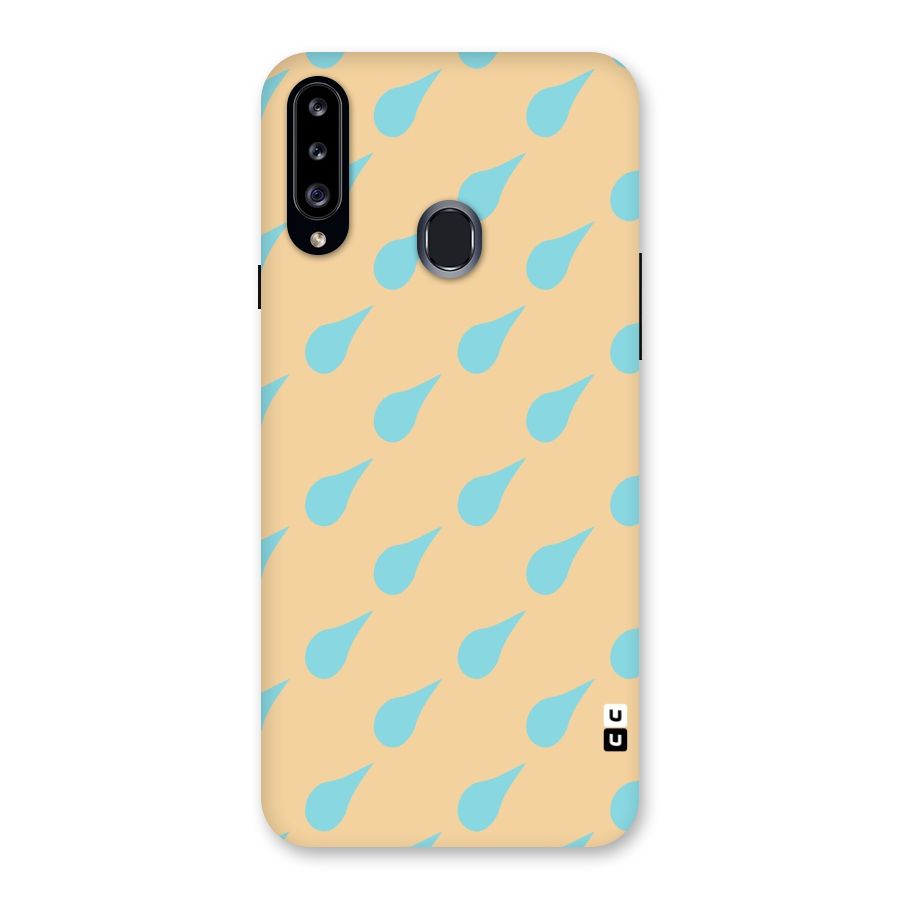 Pastel Orange Drops Back Case for Samsung Galaxy A20s