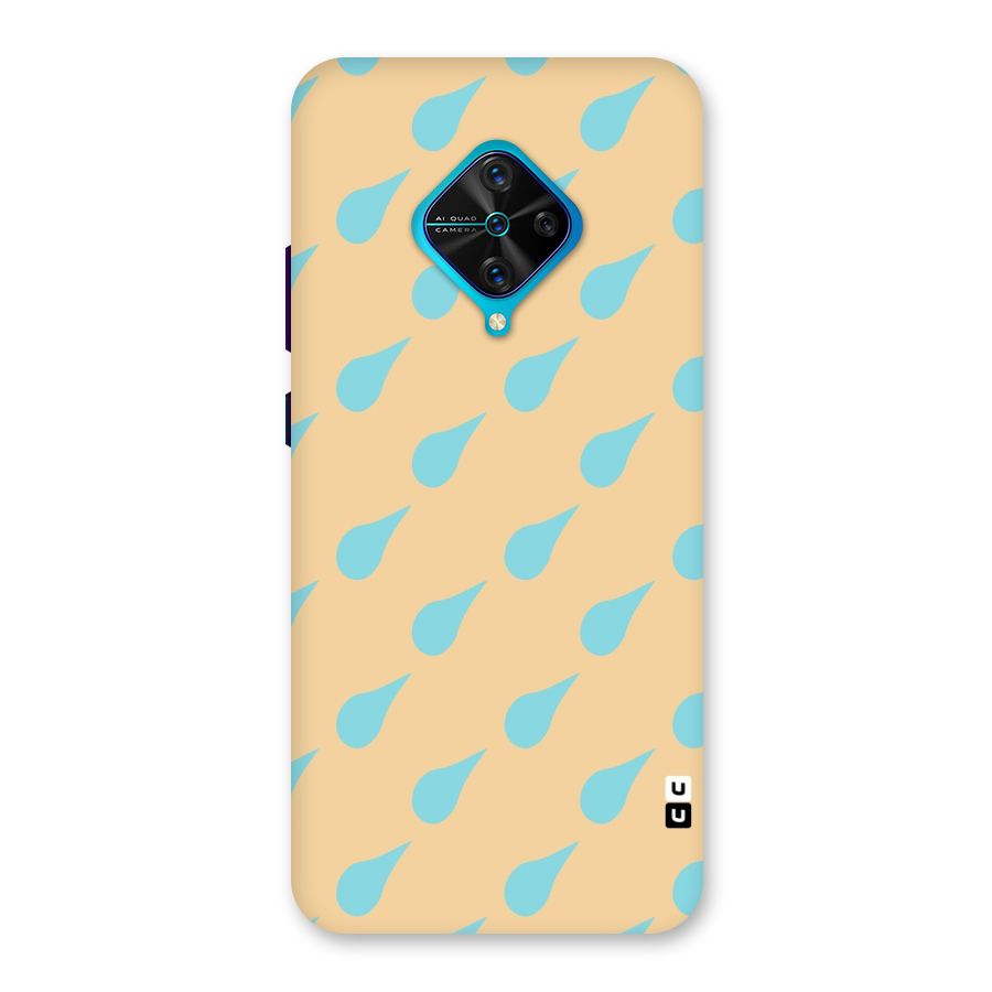 Pastel Orange Drops Back Case for Vivo S1 Pro