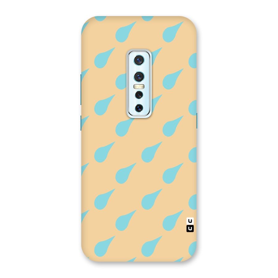 Pastel Orange Drops Back Case for Vivo V17 Pro
