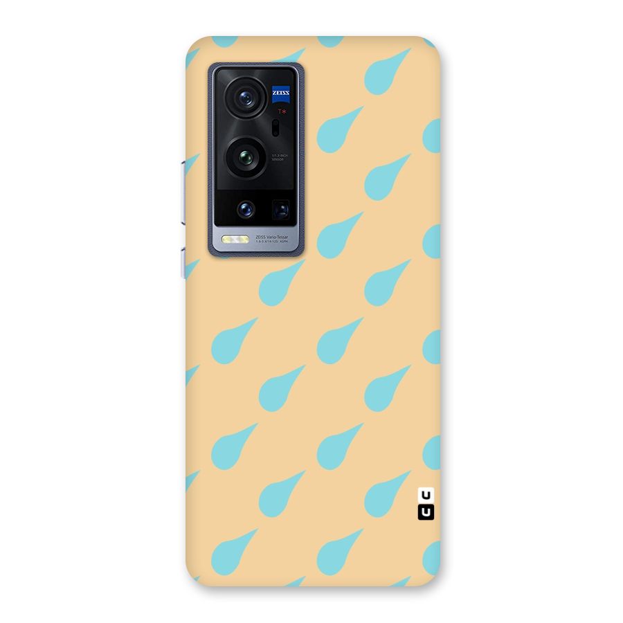 Pastel Orange Drops Back Case for Vivo X60 Pro Plus