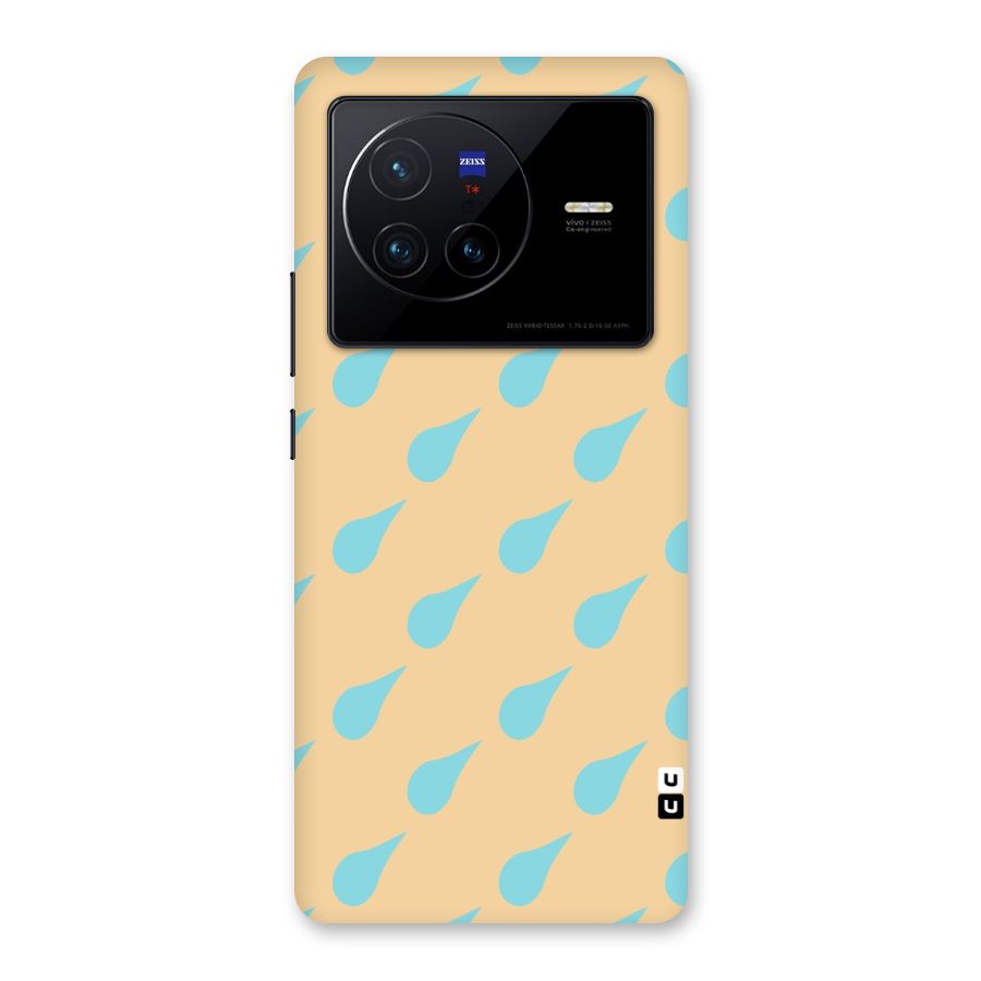 Pastel Orange Drops Back Case for Vivo X80