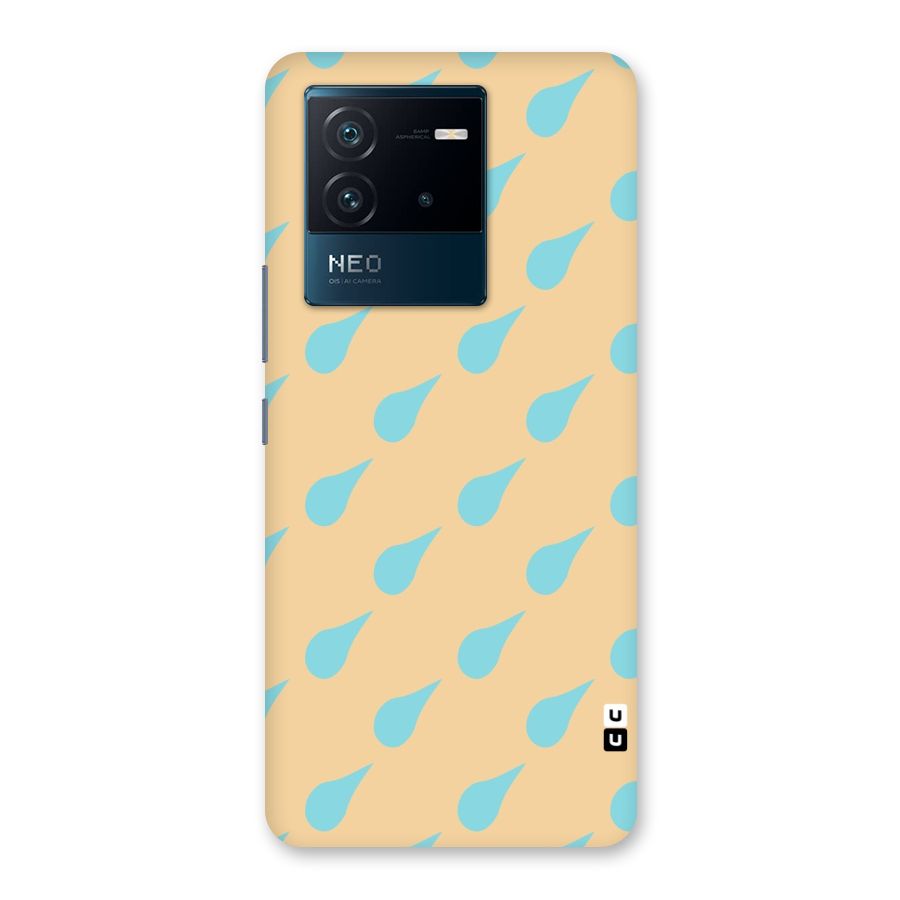 Pastel Orange Drops Back Case for Vivo iQOO Neo 6 5G