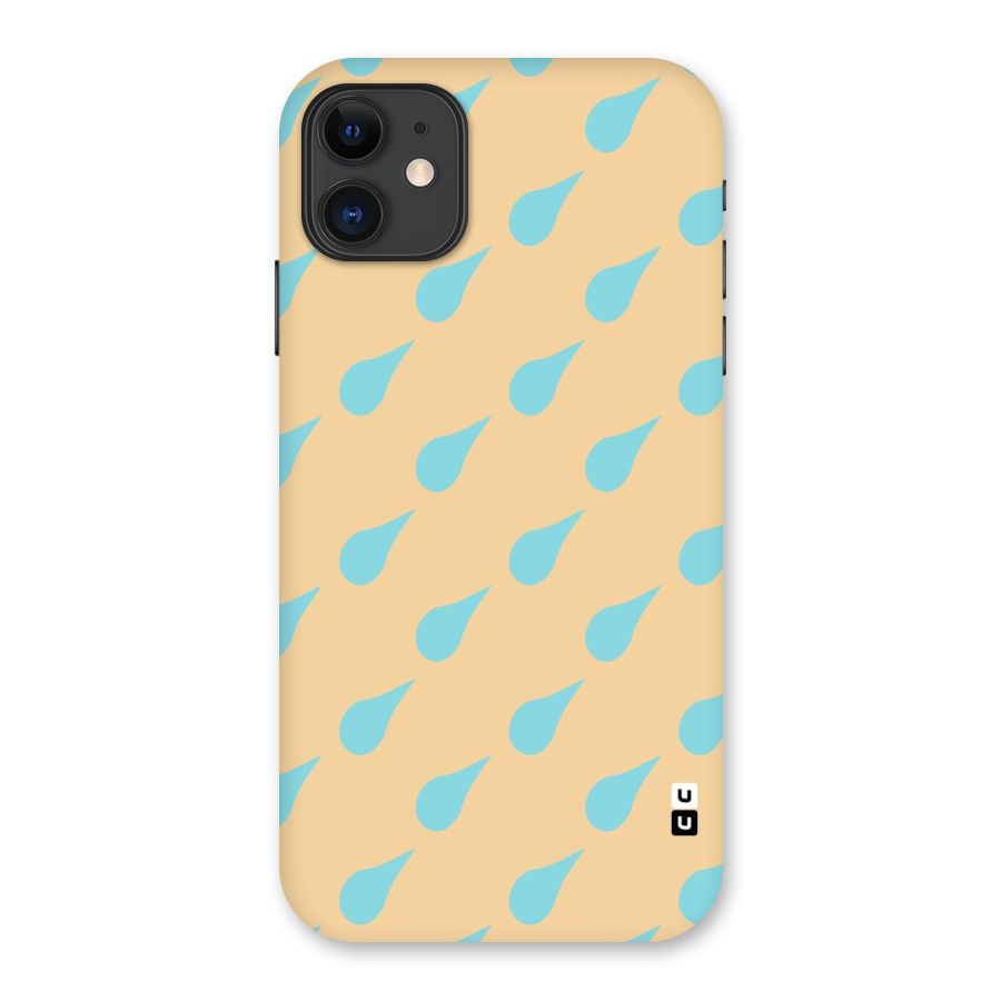 Pastel Orange Drops Back Case for iPhone 11
