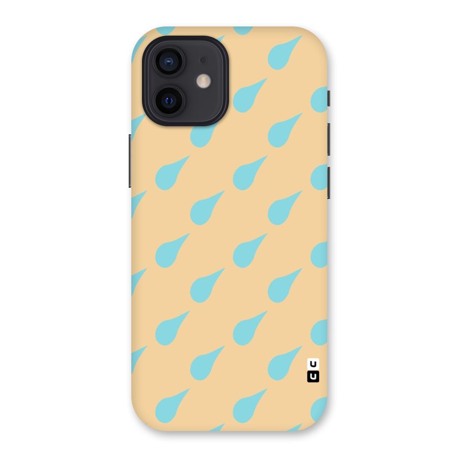 Pastel Orange Drops Back Case for iPhone 12