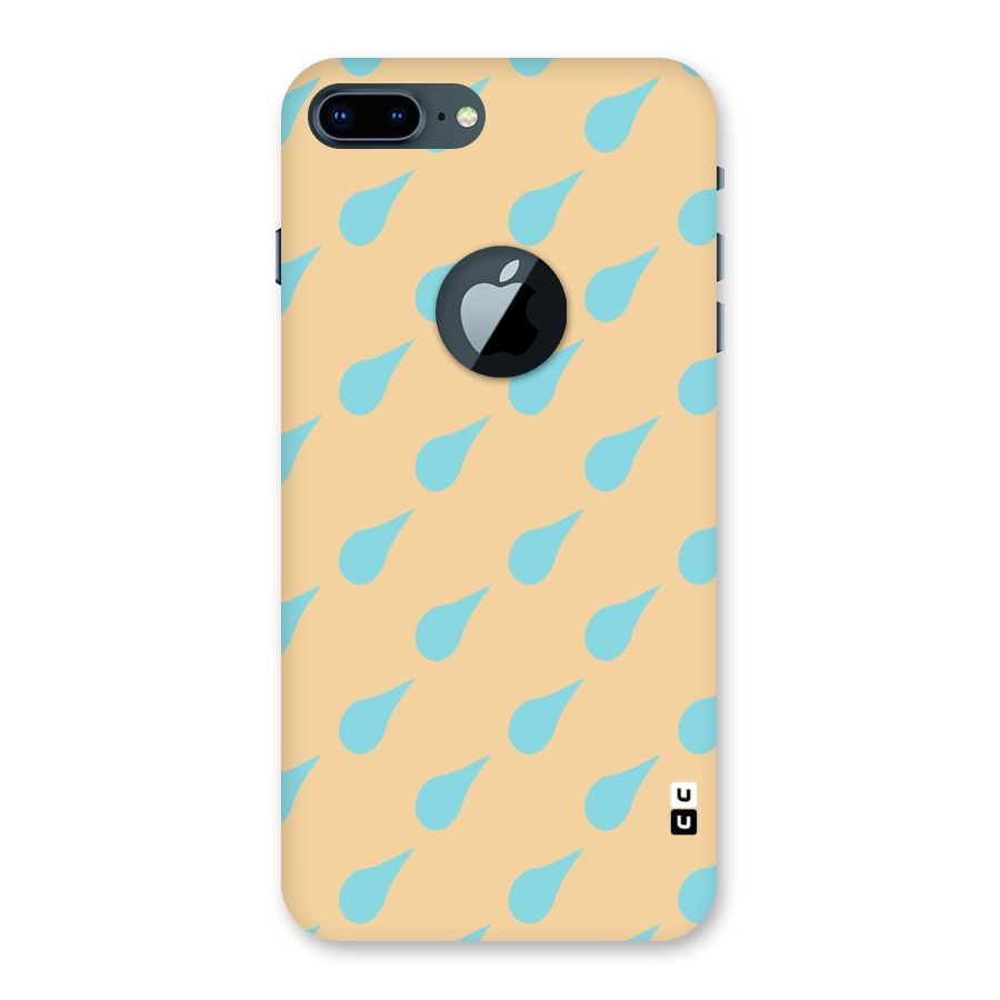 Pastel Orange Drops Back Case for iPhone 7 Plus Logo Cut