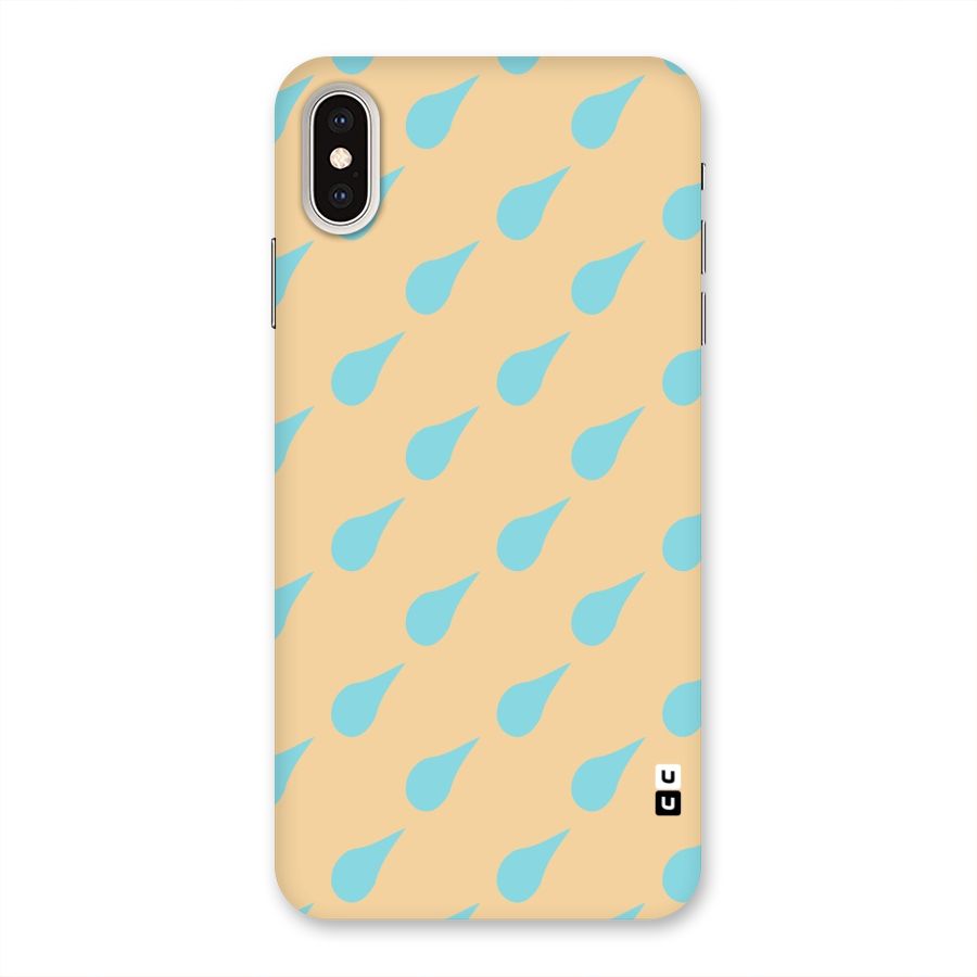 Pastel Orange Drops Back Case for iPhone XS Max