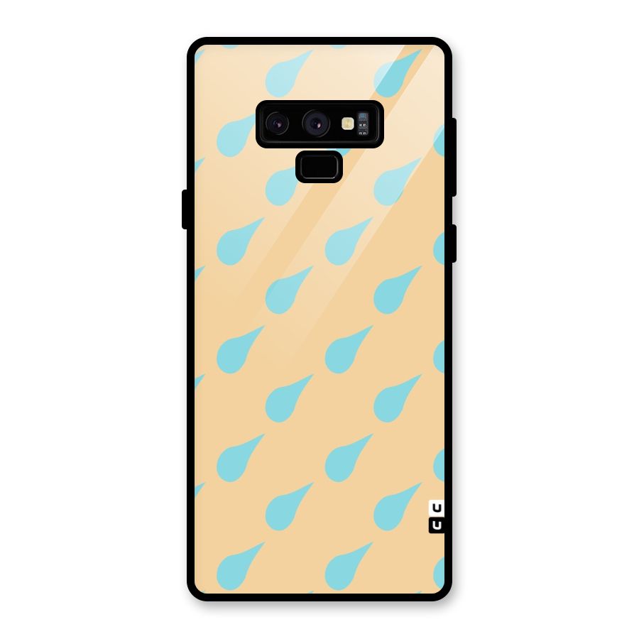 Pastel Orange Drops Glass Back Case for Galaxy Note 9